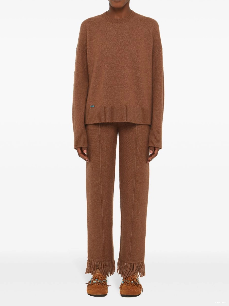 Cheap Alanui jumper cashmere-blend Women ribbed-edge 0730
